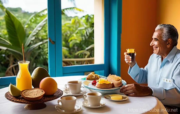 쿠바 카사 파르티쿨라르 숙박 체험기 - **Prompt 1: Warm Cuban Welcome on a Colonial Porch**
    "A vibrant, inviting scene at the entrance ...