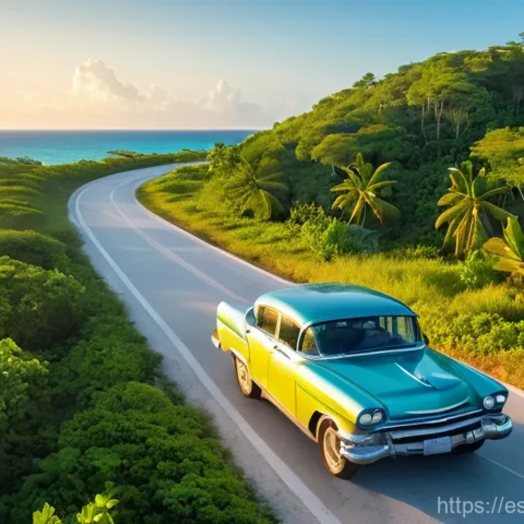 쿠바에서 자동차 렌트 가능한가 - **Prompt 1: Freedom on the Coastal Road**
    "A vibrant, sunny image of a modern, clean rental car ...