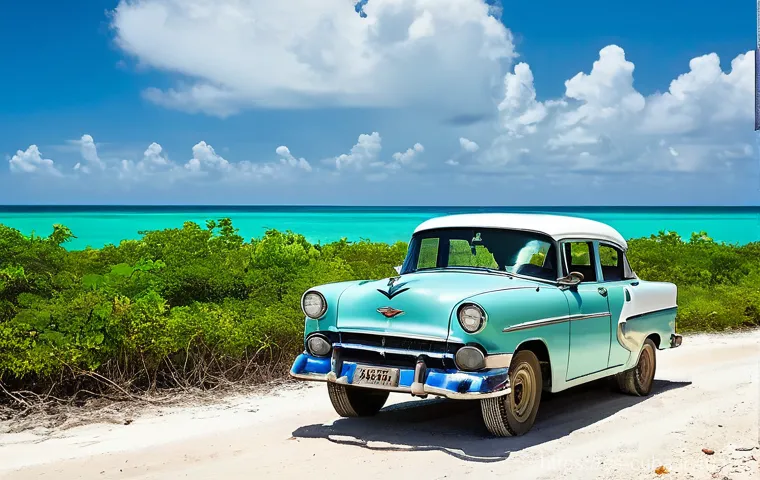 쿠바에서 자동차 렌트 가능한가 - **Prompt 2: Authentic Cuban Roadside Encounter**
    "A realistic and detailed image depicting a sna...