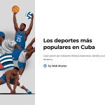 1 Los deportes mas populares en Cuba